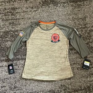 Women’s Chicago Bears Military green football shirt Nike AT5945-297 new w tags S